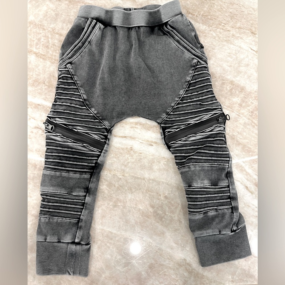 Posh Kiddos Jogger Moto Pants size 2T toddler